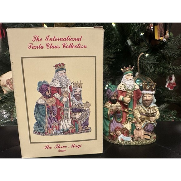 Vintage 1995 The International Santa Claus Collection The Three Magi Spain EUC - Picture 1 of 8